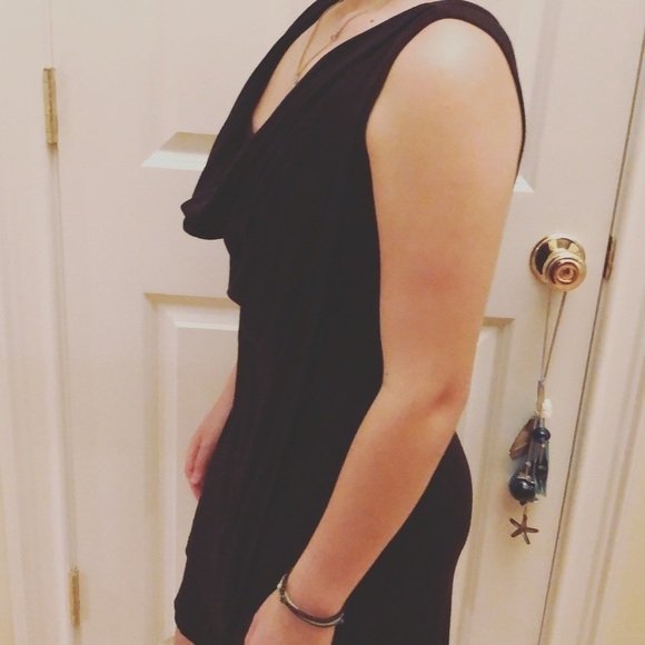 LAmade Faux Wrap Dress Black Small - Picture 5 of 8